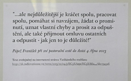 sdělení papeže Františka