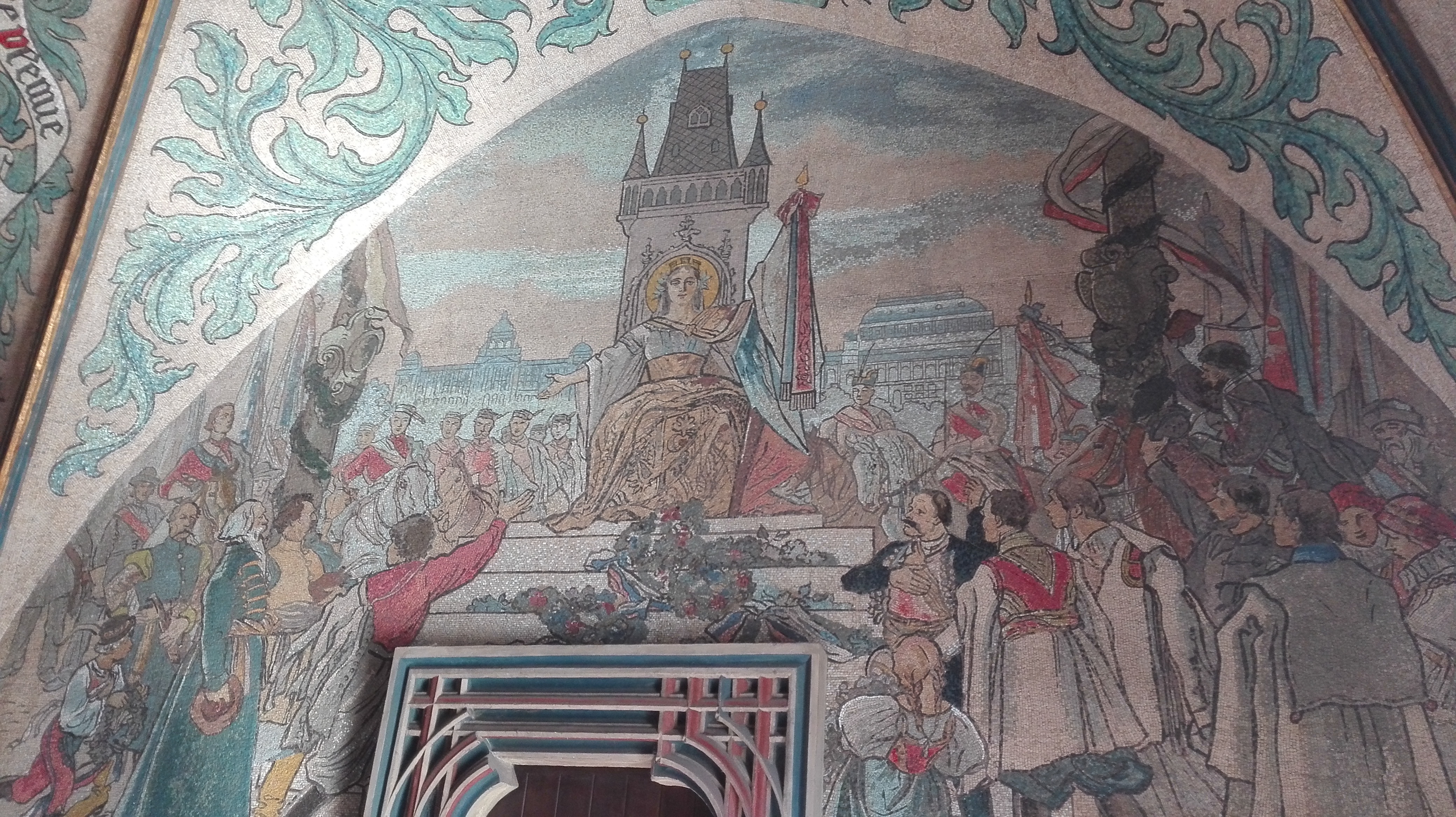 Mozaika ve Staroměstské radnici