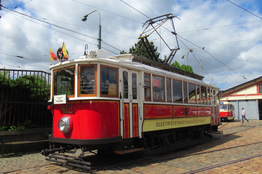 Krásná historická tramvaj